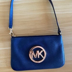 Michael Kors Navy Blue Clutch Purse